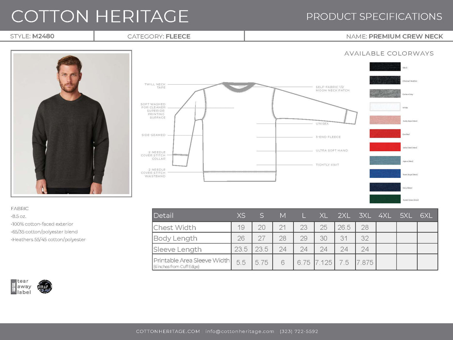 HB Surf Zone Map Sweatshirt - Bone