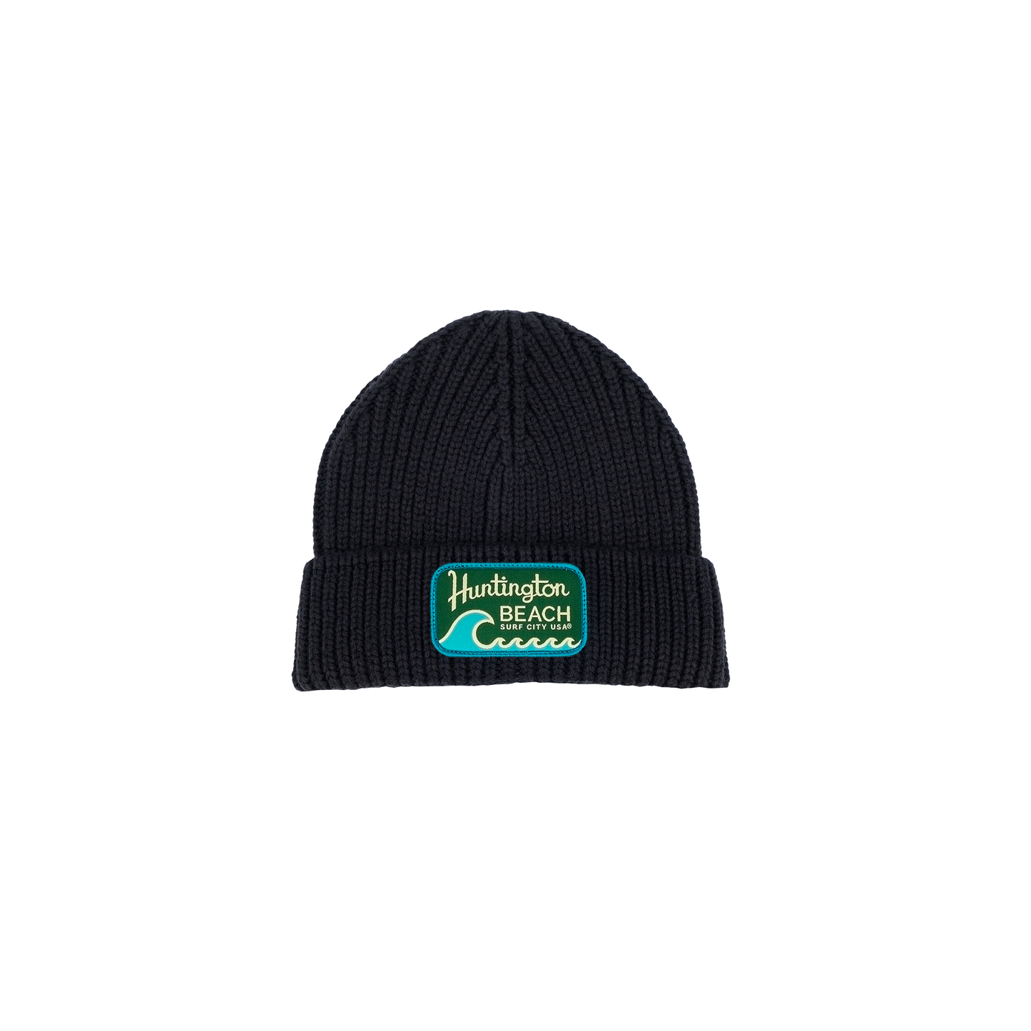 Huntington Beach Vintage Beanie - Black