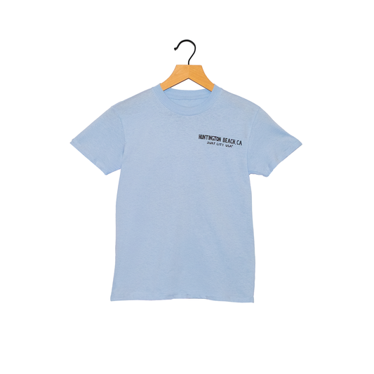 HB Surf Zone Map Youth Tee - Blue
